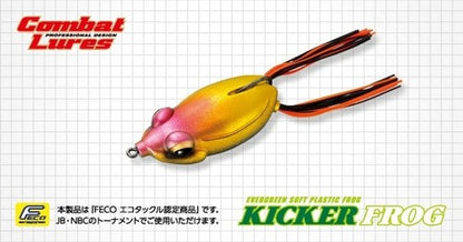 Evergreen Kicker Frog 58mm Hollow Body Topwater Frog Lure JDM