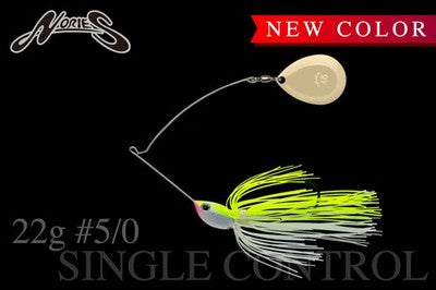 Nories Single Control 22g 3/4oz Spinnerbait Bend Arm 12 Colors Hook #5/0 #3/0 JD