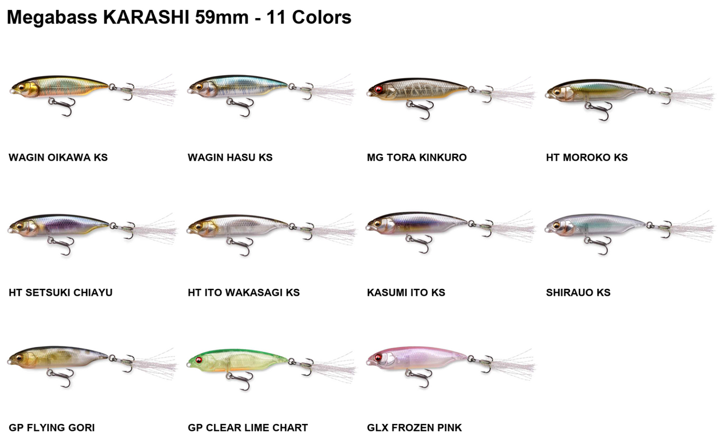 Megabass KARASHI Twitch Bait JDM